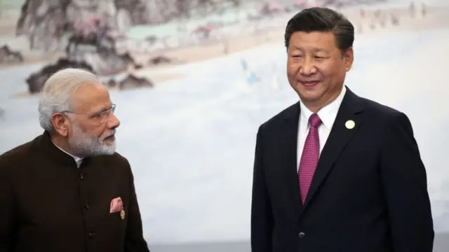 नरेंद्र मोदी, शी जिनपिंग