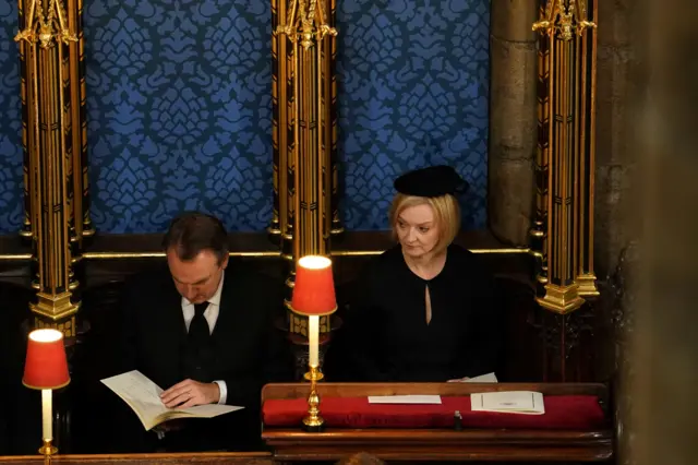 Thủ tướng Liz Truss tại buổi lễ