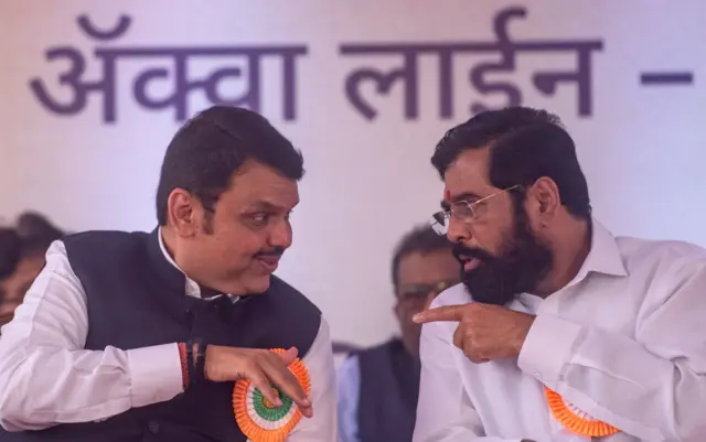 देवेंद्र फडणवीस और एकनाथ शिंदे