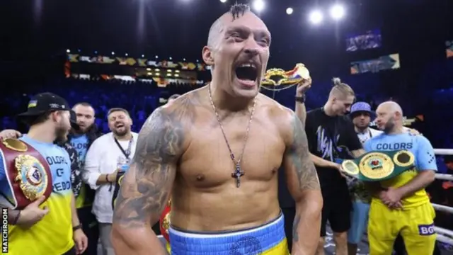 .Oleksandr Usyk akisherehekea