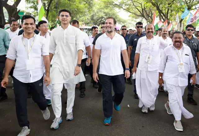 सचिन पायलट राहुल गांधी के साथ भारत जोड़ो यात्रा में केरल में थे