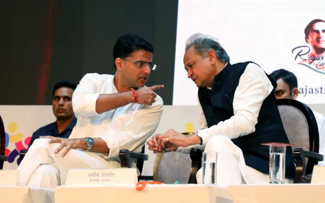 सचिन पायलट, अशोक गहलोत, राजस्थान कांग्रेस