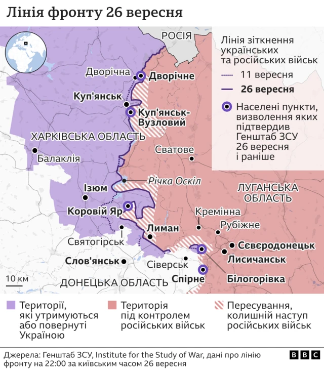 мапа військових дій