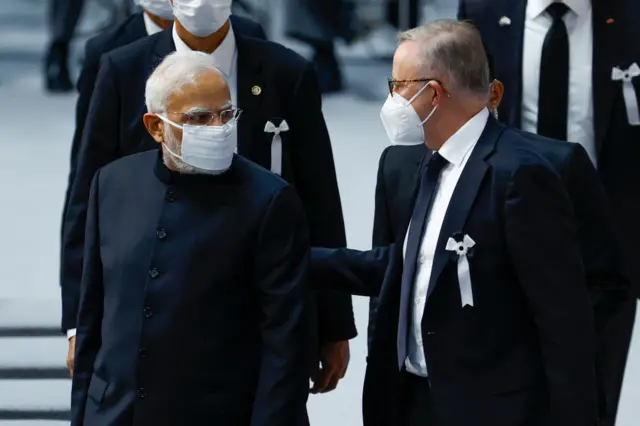 पीएम नरेंद्र मोदी ऑस्ट्रेलिया के प्रधानमंत्री एंथनी एल्बानीज़ के साथ
