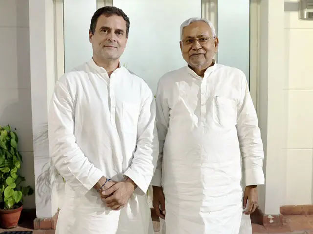नीतीश कुमार और राहुल गांधी