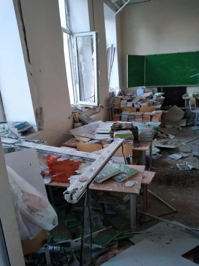 класс в пострадавшей школе