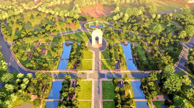 సుందరీకరించిన ఇండియా గేట్ పరిసరాలు