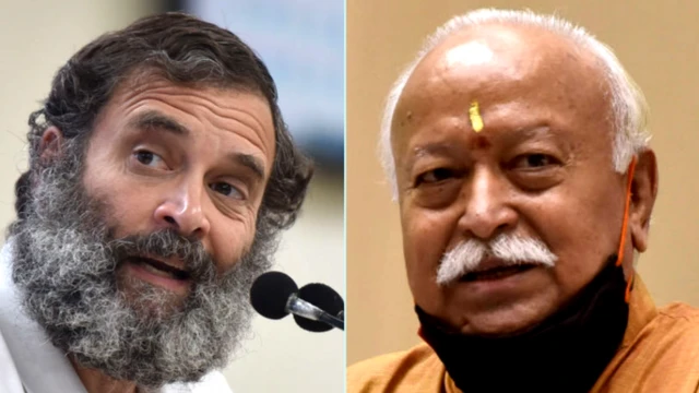 राहुल गांधी और मोहन भागवत