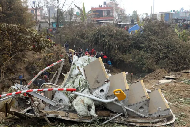 विमानको भग्नावशेष