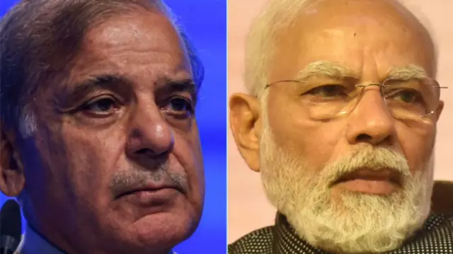शहबाज़ शरीफ़ और नरेंद्र मोदी