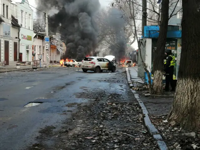 Последствия обстрела Херсона 24 декабря