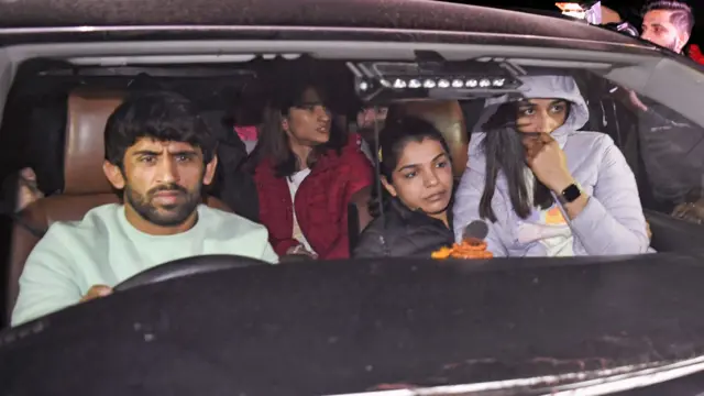 पहलवानों का प्रदर्शन
