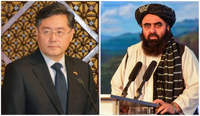 صحبت تلفنی امیرخان متقی با چین گانگ، وزیر خارجه جدید چین
