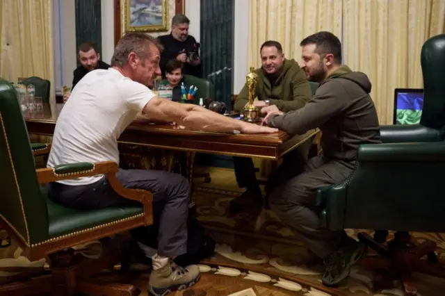 Шон Пенн и Владимир Зеленский