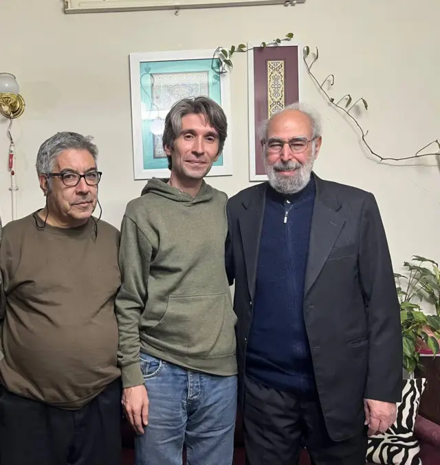ابوالفضل قدیانی،‌ آرش صادقی و پدرش