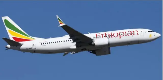 Diyaaradda Boeing ee shirkadda Ethiopian Airlines