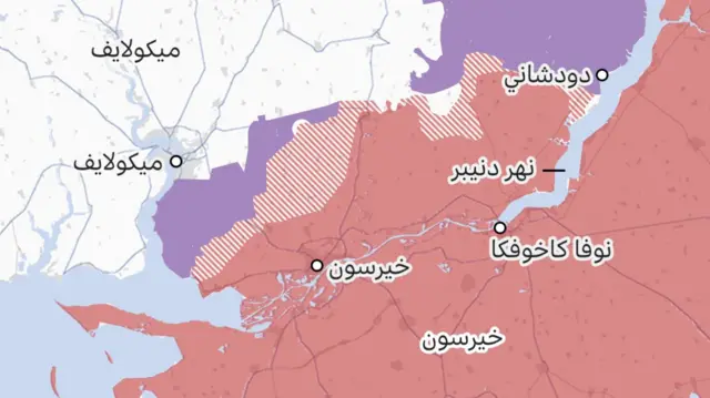 روسيا وأوكرانيا: تقارير عن تعرض مدينة خيرسون الأوكرانية إلى قصف روسي متواصل