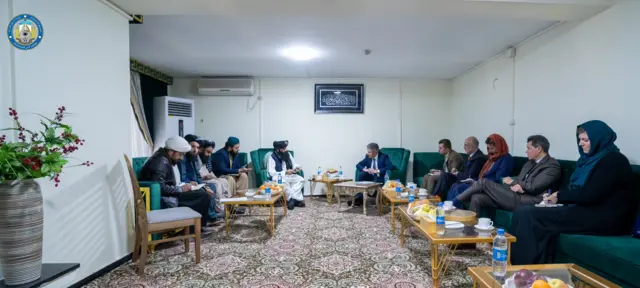 مارکوس پوتزل در دیدار با سراج الدین حقانی
