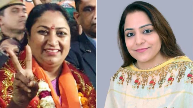 बीजेपी नेता रेखा गुप्ता और आप नेता शैली ओबरॉय