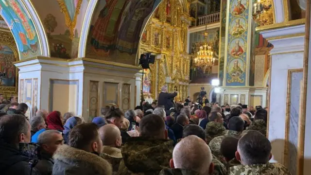Рождественская служба в Киево-Печерской лавре