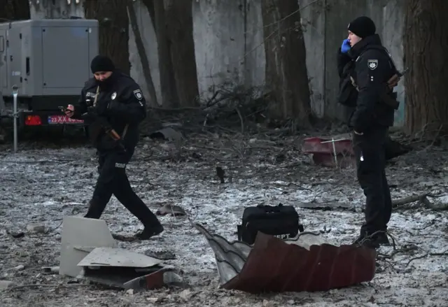 Обломки боевого дрона, сбитого над Киевом в середине декабря