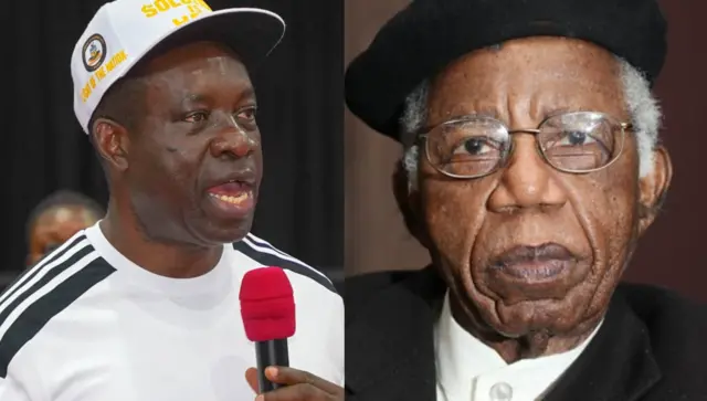 Chukwuma Soludo na Chinua Achebe