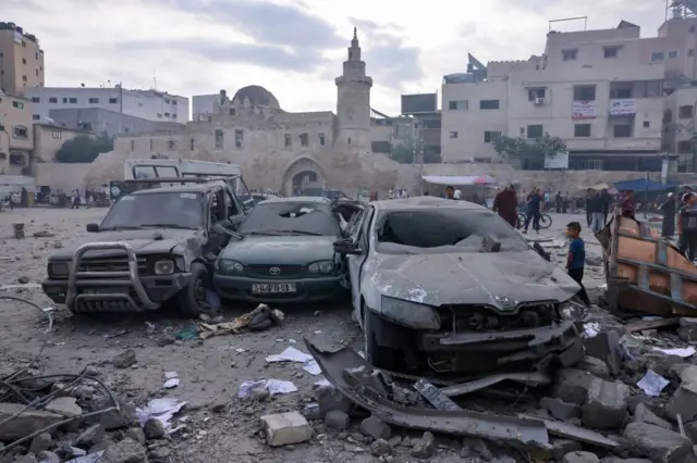 ख़ान यूनिस में इसराइल का हमला