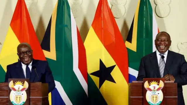 Nana Akufo-Addo na Cyril Ramaphosa