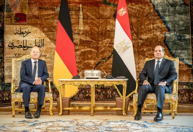 السيسي والمستشار الألماني