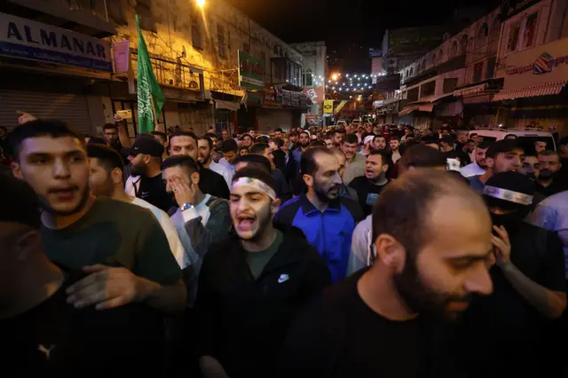 الضفة الغربية عقب قصف المستشفى