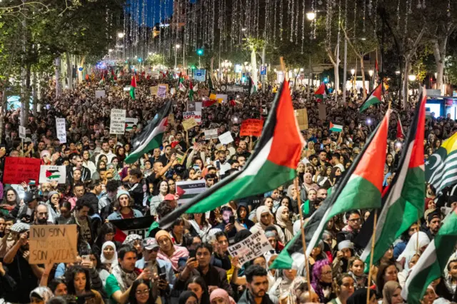 مظاهرة في برشلونة