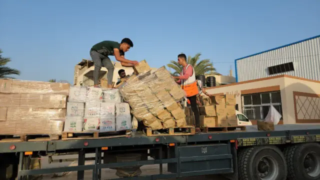 доставка гумпомощи в Газу