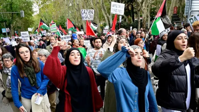 Протестующие в Мадриде