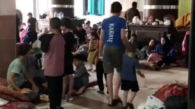 Filistin Kızılayı, El Kudüs Hastanesi'nden bu fotoğrafı paylaştı