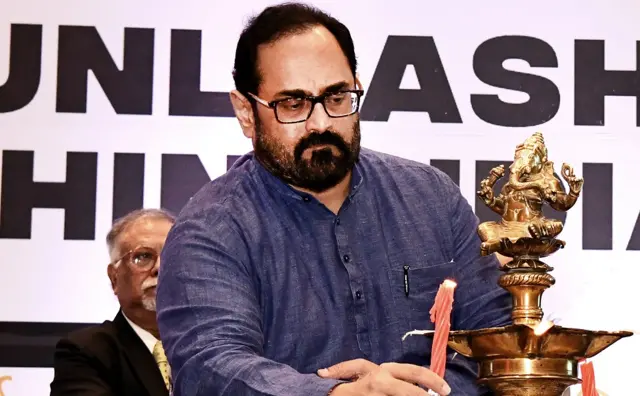 केंद्रीय इलेक्ट्रॉनिक्स राज्य मंत्री राजीव चंद्रशेखर