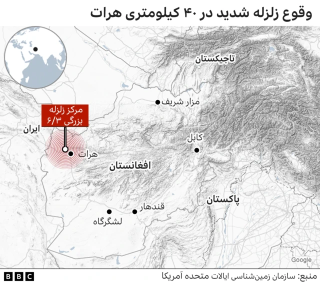 نقشه افغانستان