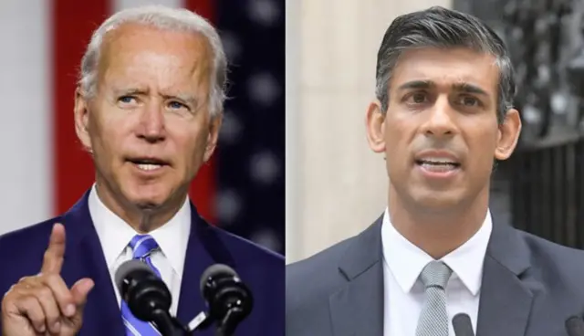 Joe Biden na Rishi Sunak