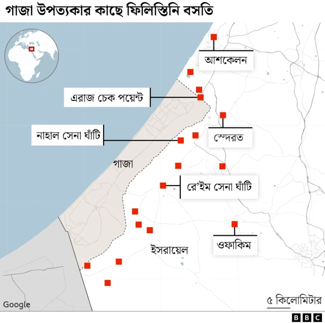 গাজা উপত্যকার কাছে ফিলিস্তিনি বসতি
