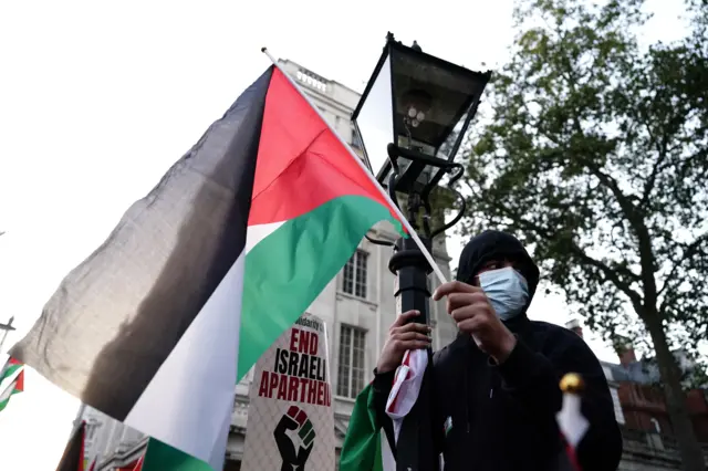 مظاهرة حملة التضامن مع فلسطين العاصمة البريطانية