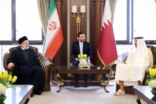 Amiirka Qatar iyo madaxweynaha Iiraan