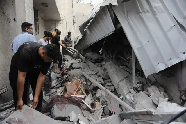 ویرانی در رفح بعد از حمله اسرائیل