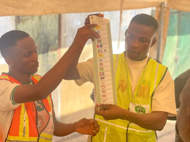 Aworan ibo kika ni ibudo idibo kọọkan ni Lokoja