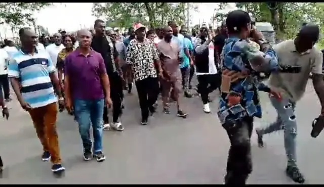 Dey protest say dem no allow dem vote for Nembe- Bassambiri.