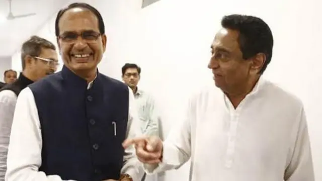 शिवराज सिंह और कमलनाथ (दाएं)