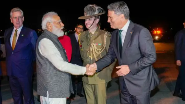 पीएम मोदी और ऑस्ट्रेलिया के डिप्टी पीएम रिचर्ड मार्ल्स