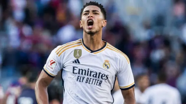 Jude Bellingham akishangilia bao akiwa na Real Madrid