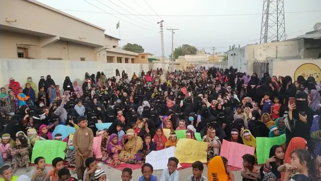 گوادر میں خواتین کا احتجاجی مظاہرہ