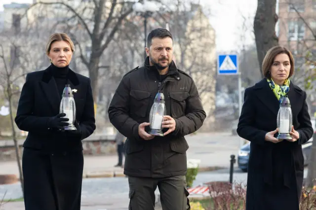 Майя Санду и Зеленские