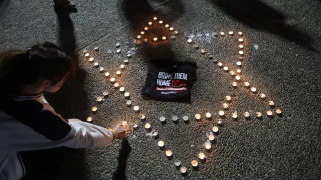 Акция в поддержку заложников
