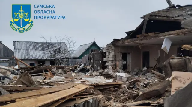 Разрушения в результате обстрела